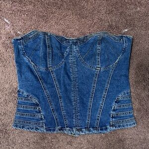 Fashion Nova Denim Tube Top